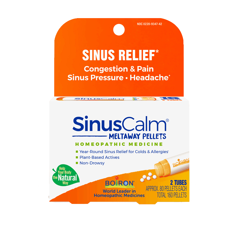 $1.00 for SinusCalm® Pellets. Offer available at Walmart, The Vitamin Shoppe, Sprouts Farmers Market.