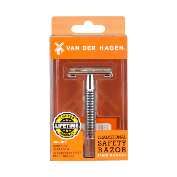 $3.00 for Van Der Hagen® Traditional Safety Razor. Offer available at multiple stores.