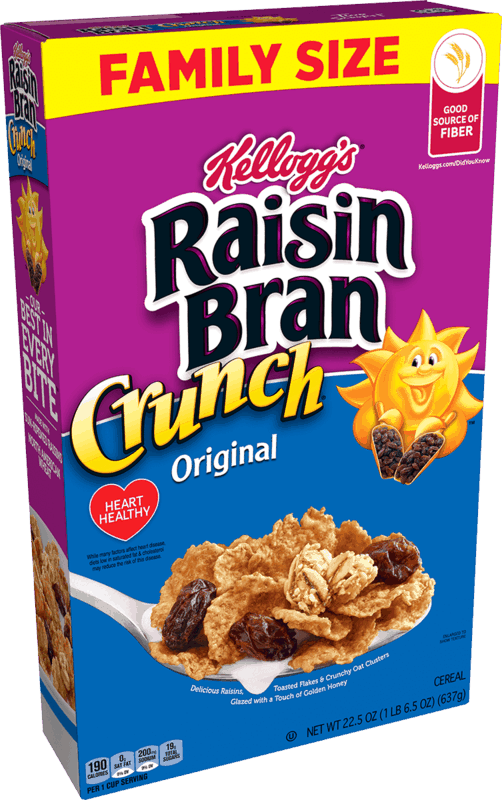 $0.50 for Kellogg's Raisin Bran Cereal. Offer available at Target, Target Online.