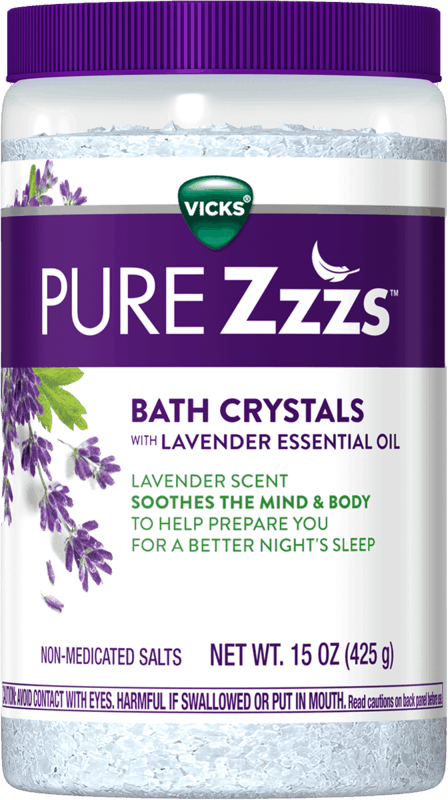 $2.00 for ZzzQuil PURE Zzzs Lavender Bath Crystals. Offer available at Walmart, Walmart Pickup & Delivery.