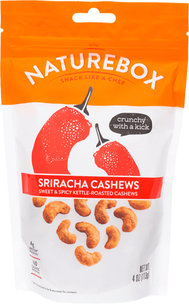 $1.00 for NatureBox Sriracha Roasted Cashews. Offer available at Safeway, Target, Sprouts Farmers Market.