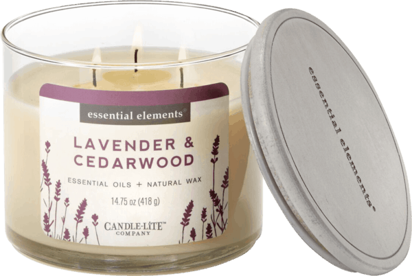 $1.00 for Candle-Lite® Essential Elements 3 Wick Candles. Offer available at multiple stores.