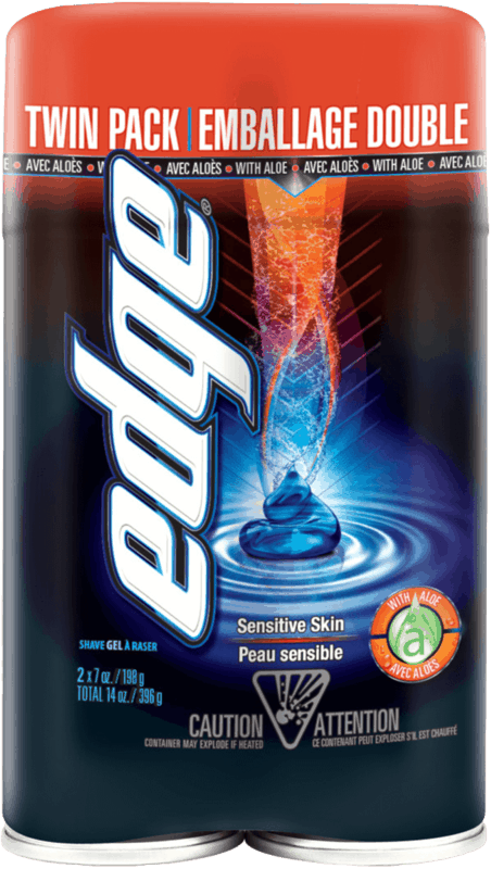 $2.00 for Edge Shave Gel Twin Pack. Offer available at multiple stores.