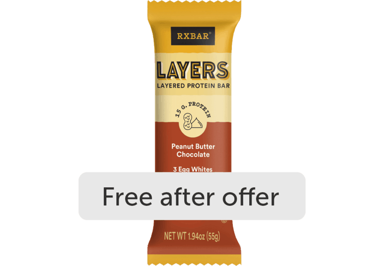 $2.99 for RXBAR Layers. Offer available at Whole Foods Market.