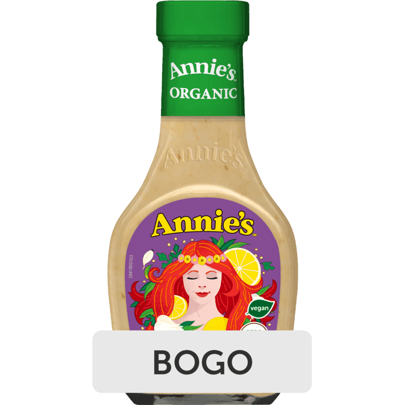 $4.00 for Annie’s Organic Salad Dressing and Condiments. Offer available at Whole Foods Market.