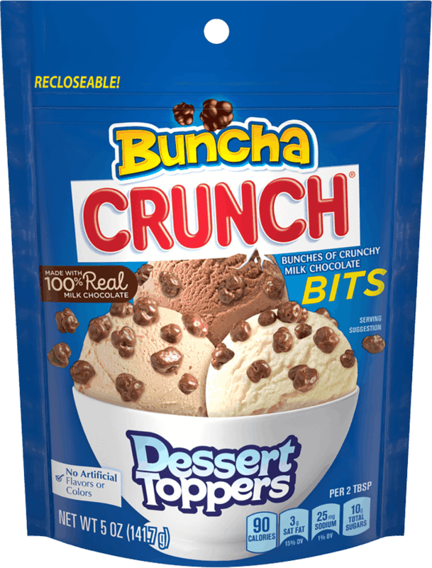 $0.50 for Buncha Crunch® Dessert Toppers. Offer available at Walmart, Walmart Grocery.