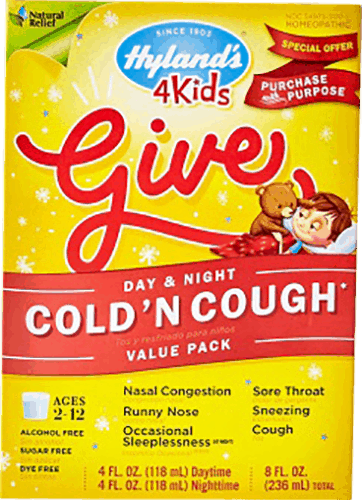 $1.50 for Hyland's® 4 Kids Cold 'n Cough Day & Night Value Pack. Offer available at multiple stores.