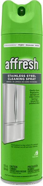 $1.00 for affresh® Stainless Steel Cleaning Spray. Offer available at multiple stores.