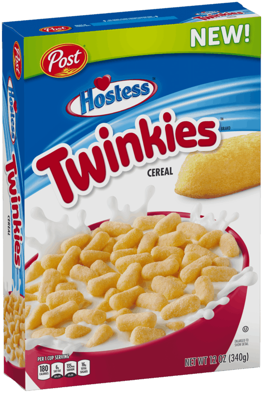 $0.50 for Post Hostess Twinkies Cereal. Offer available at multiple stores.