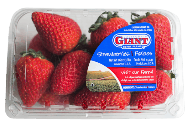 $0.25 for California Giant Strawberries. Offer available at multiple stores.