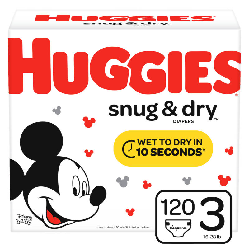 $1.00 for Huggies® Snug & Dry™ Diapers. Offer available at multiple stores.