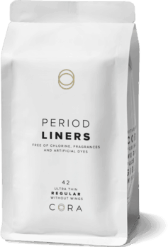 $1.00 for Cora® Ultra-Thin Period Liners or Pads. Offer available at Target.