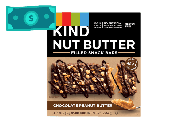 $0.50 for KIND Nut Butter Filled Snack Bars. Offer available at multiple stores.