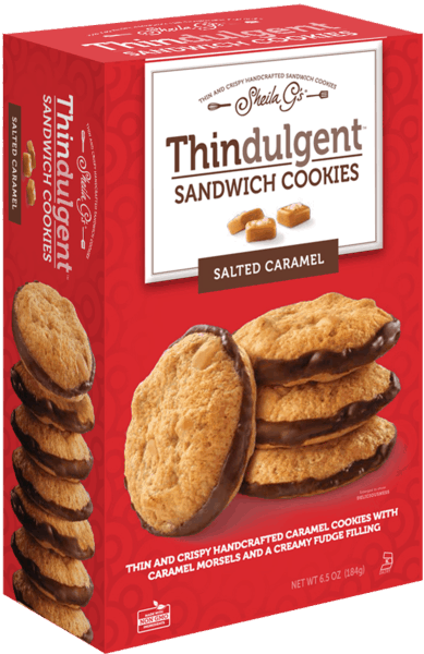 $0.75 for Thindulgent™ Sandwich Cookies Salted Caramel. Offer available at multiple stores.