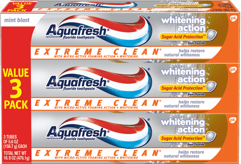 $1.25 for Aquafresh Toothpaste. Offer available at Walmart, Walmart Pickup & Delivery.