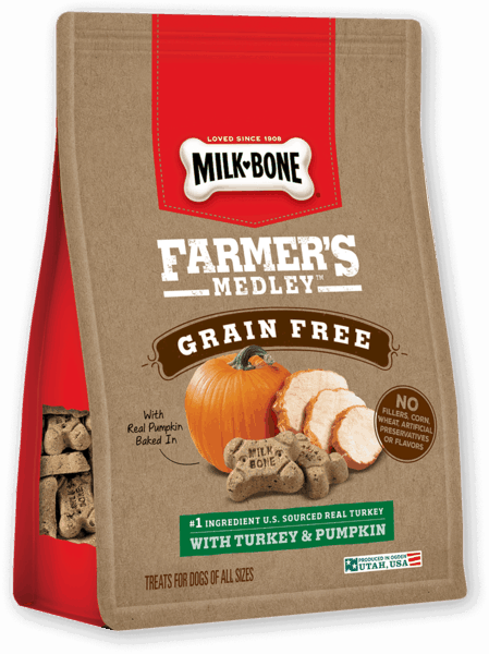 $0.75 for Milk-Bone® Farmer's Medley® Dog Treats. Offer available at multiple stores.