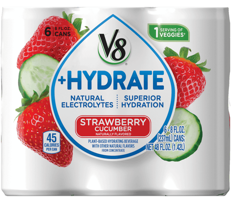 $0.75 for V8 +HYDRATE®. Offer available at multiple stores.