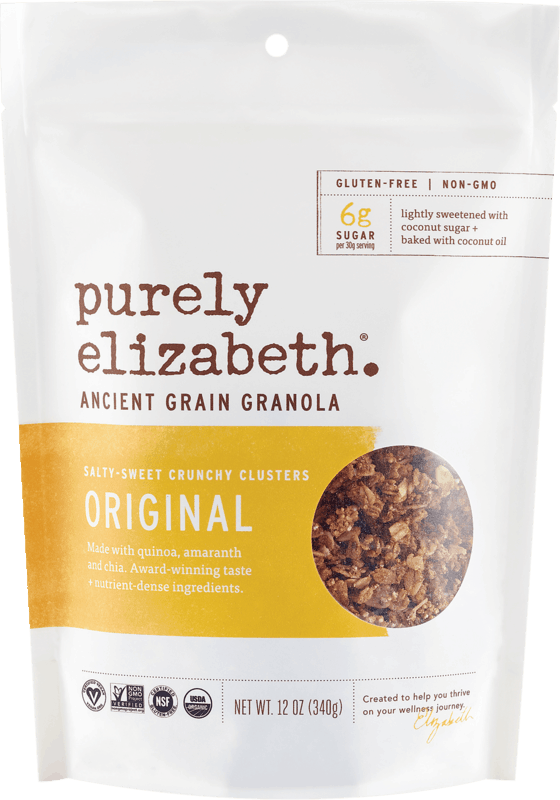 $1.25 for Purely Elizabeth® Granola. Offer available at multiple stores.