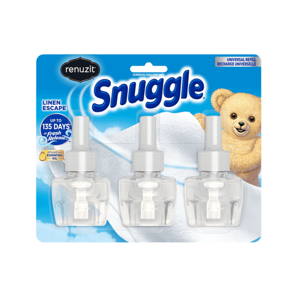 $3.00 for Renuzit® Snuggle® Linen Escape 3 ct. Oil Refills. Offer available at Walmart.