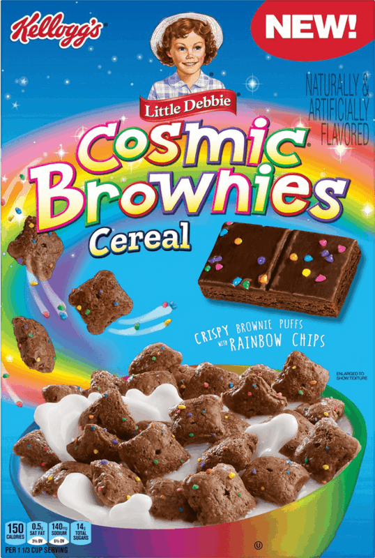 $1.00 for Kellogg’s Little Debbie Cosmic Brownie Cereal. Offer available at multiple stores.