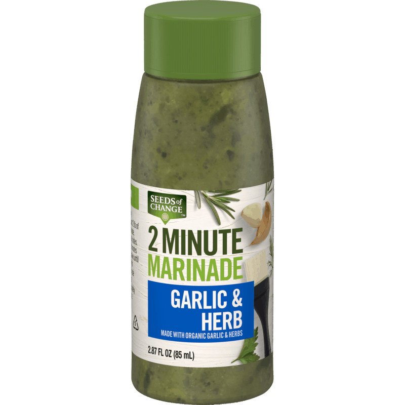 $0.75 for SEEDS of CHANGE™ 2 Minute Marinade. Offer available at Walmart.