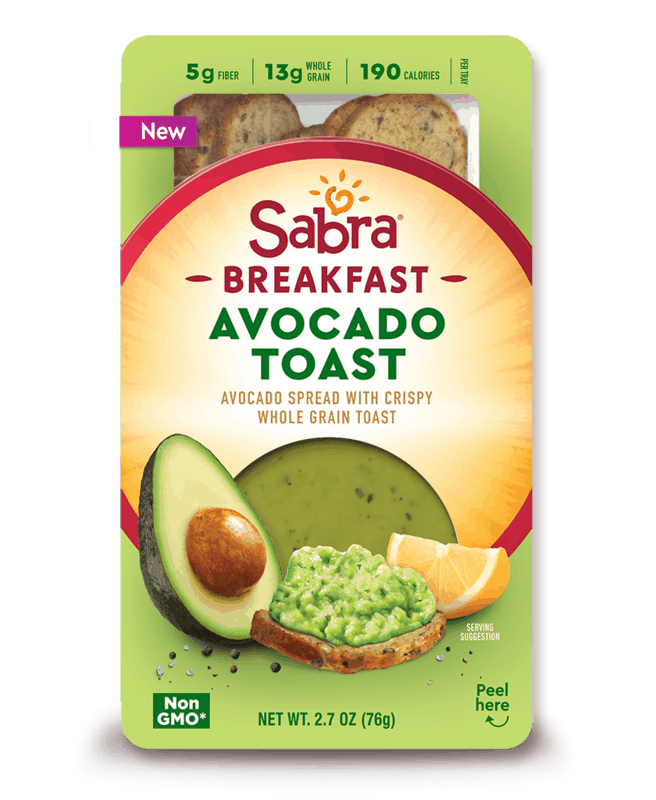 $1.50 for Sabra® Breakfast Avocado Toast. Offer available at multiple stores.