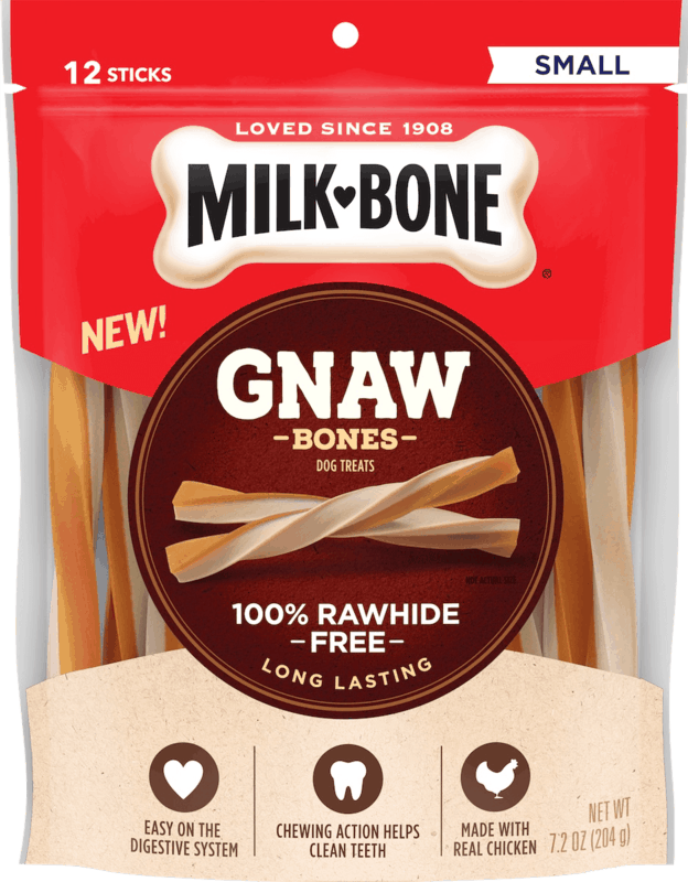 $2.00 for Milk-Bone® GnawBones™ Rawhide Free Treats. Offer available at multiple stores.