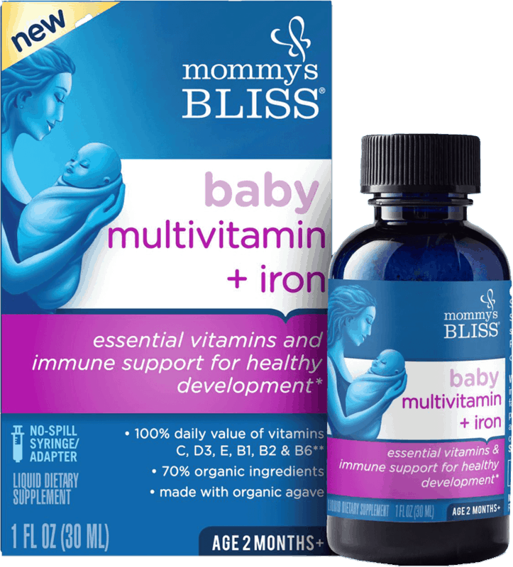 $1.75 for Mommy's Bliss Baby Multivitamin + Iron Drops. Offer available at multiple stores.