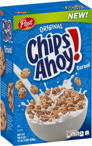 $0.35 for Post® CHIPS AHOY!® Cereal. Offer available at Walmart.