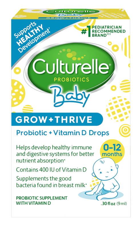 $5.00 for Culturelle® Baby Grow + Thrive Probiotic + Vitamin D Drops. Offer available at multiple stores.