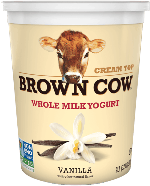 $1.50 for Brown Cow Cream Top Large Cup Yogurt. Offer available at multiple stores.