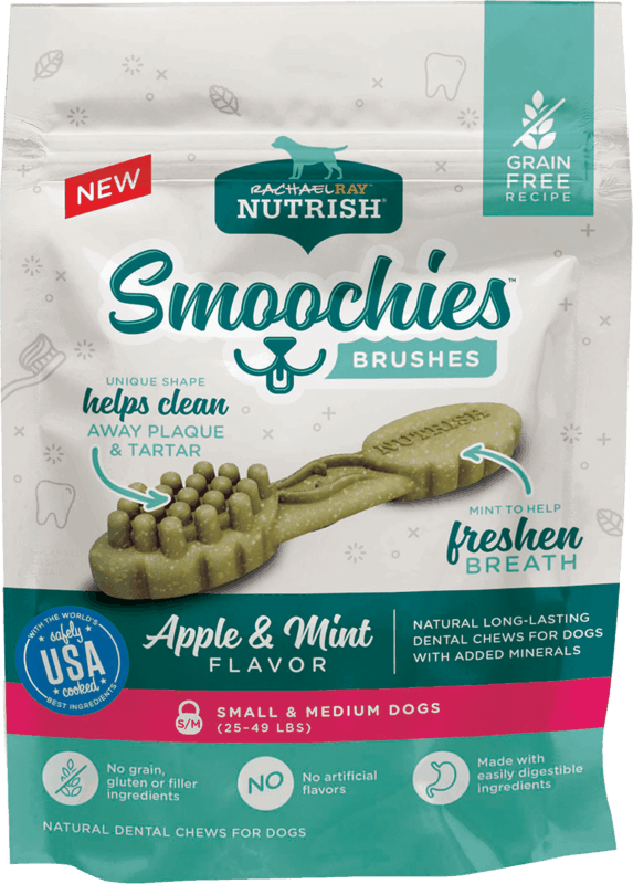 $0.75 for Rachael Ray™ Nutrish® Smoochies™ Dental Dog Treats. Offer available at multiple stores.