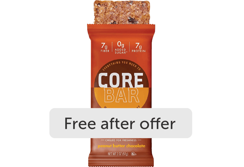 $2.24 for CORE Bar. Offer available at Target.