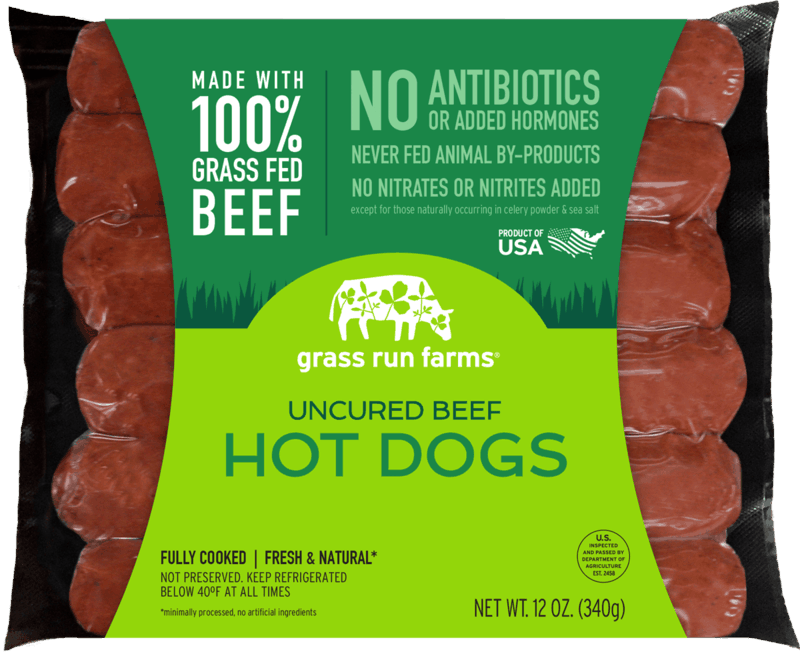 $0.75 for Grass Run Farms Uncured Beef Hot Dogs. Offer available at Lunds & Byerlys, Sprouts Farmers Market.