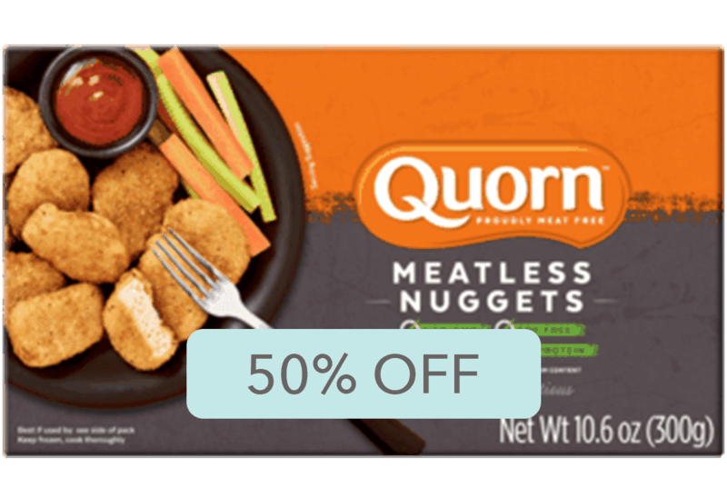 $1.63 for Quorn Meatless Nuggets. Offer available at Walmart.