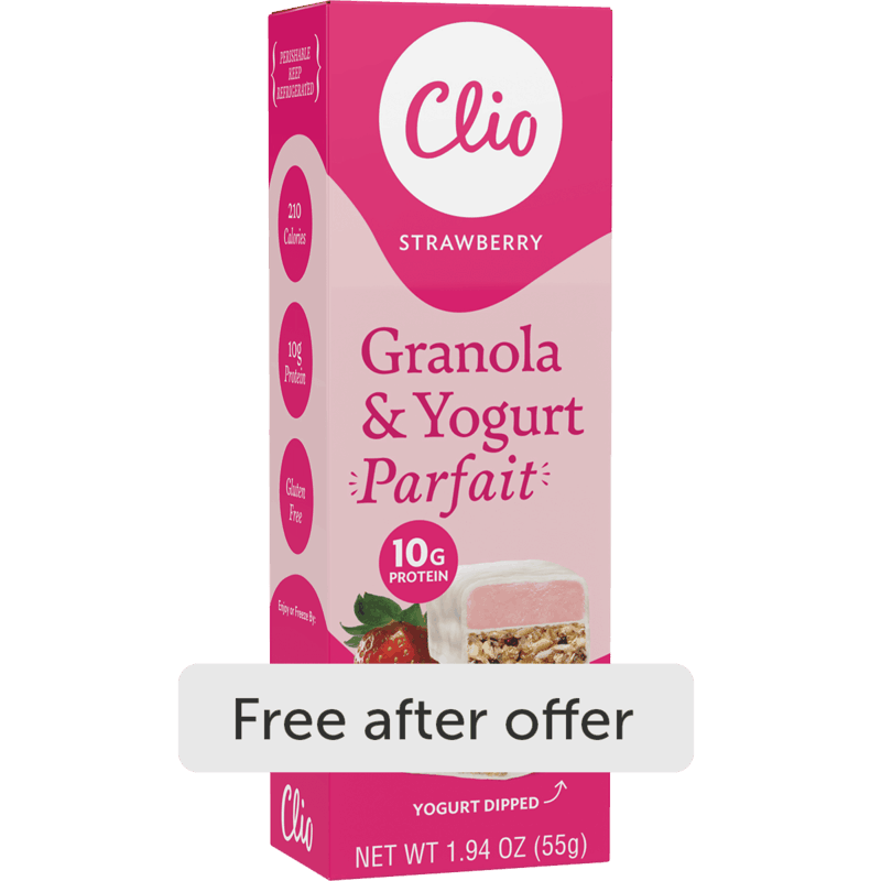 $2.49 for Clio Granola & Yogurt Parfait Bars. Offer available at Whole Foods Market.