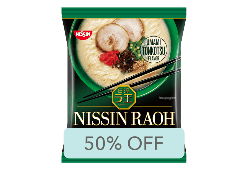 $0.82 for Nissin RAOH. Offer available at Walmart.