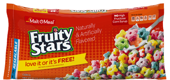 $0.75 for Malt O Meal&reg; Fruity Stars&trade; Cereal. Offer available at WinCo Foods.
