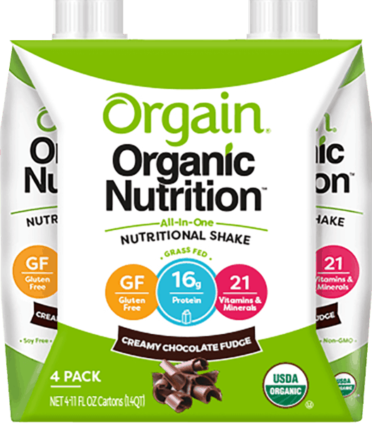 $1.50 for Orgain&reg;&nbsp;Organic Nutrition Shake. Offer available at multiple stores.