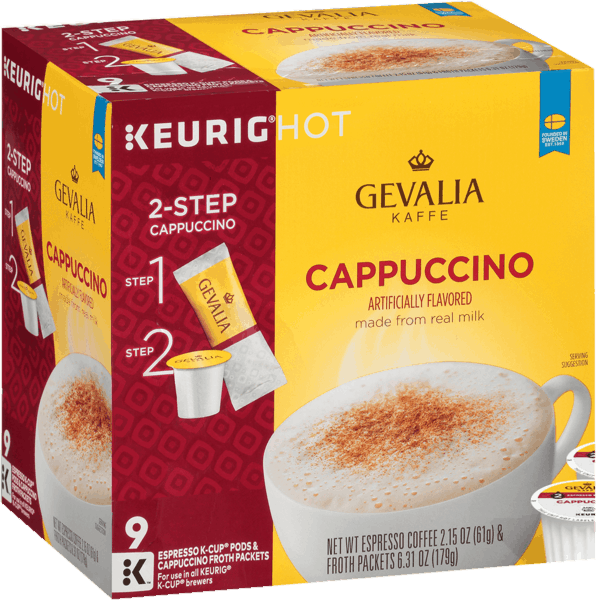 $2.00 for Gevalia Cappuccino Espresso Coffee K-Cup Pods. Offer available at Walmart.com.