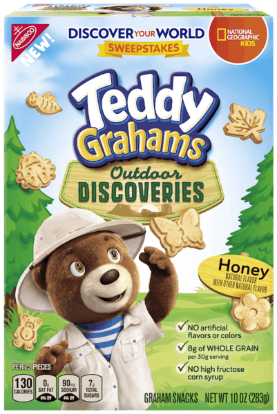 $1.00 for Teddy Grahams Outdoor Discoveries. Offer available at Walmart.