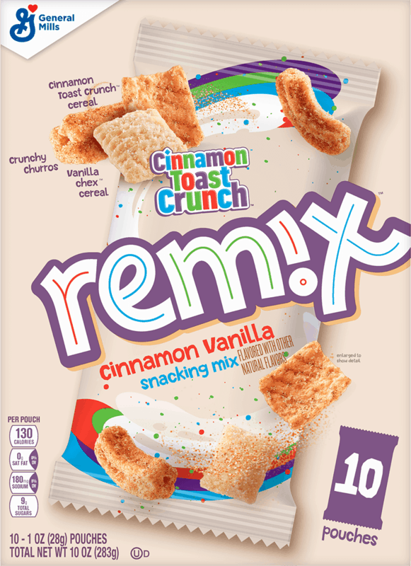 $1.00 for Remix Cereal Snacking Mix. Offer available at Walmart, Walmart Pickup & Delivery.