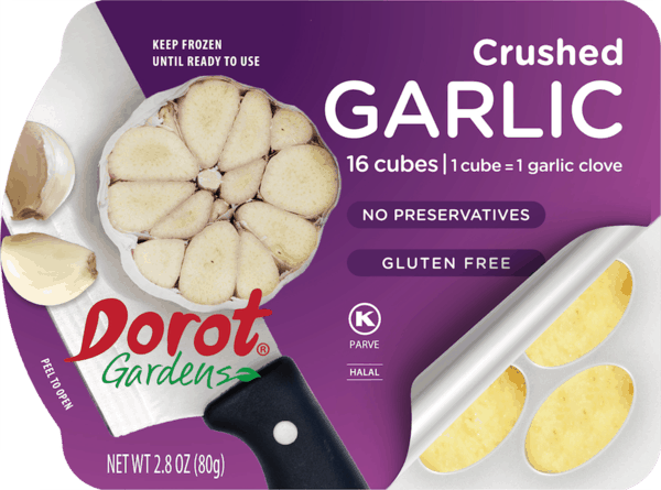 $1.00 for Dorot Gardens Garlic & Herbs. Offer available at multiple stores.