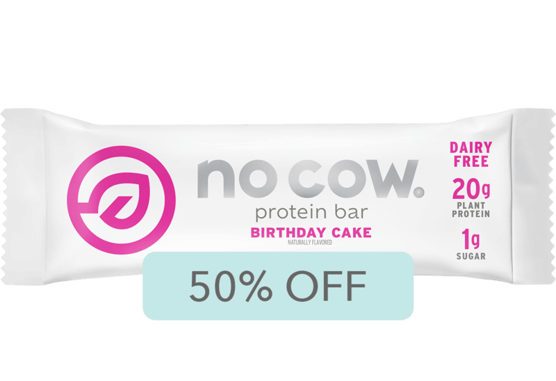 $1.39 for No Cow Birthday Cake Bar. Offer available at Whole Foods Market®.