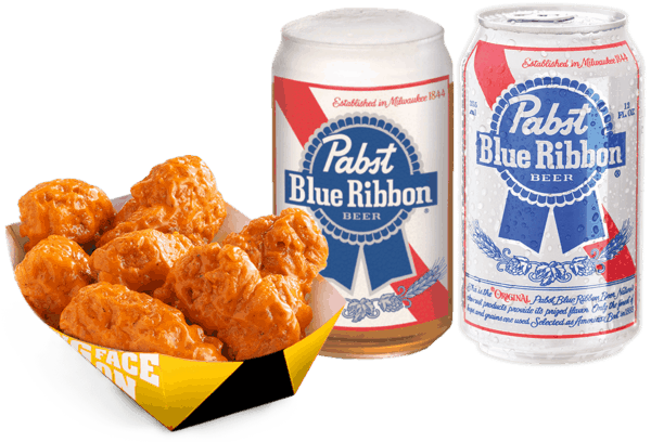 $2.00 for Pabst Blue Ribbon® Beer AND Food Combo. Offer available at Any Restaurant, Any Bar.