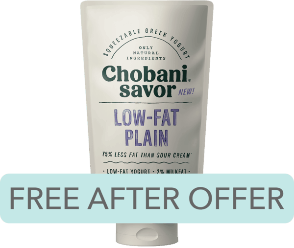 $2.78 for Chobani® Savor™. Offer available at Walmart.