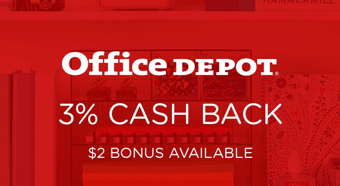 $0.00 for Office Depot. Offer available at Office Depot .