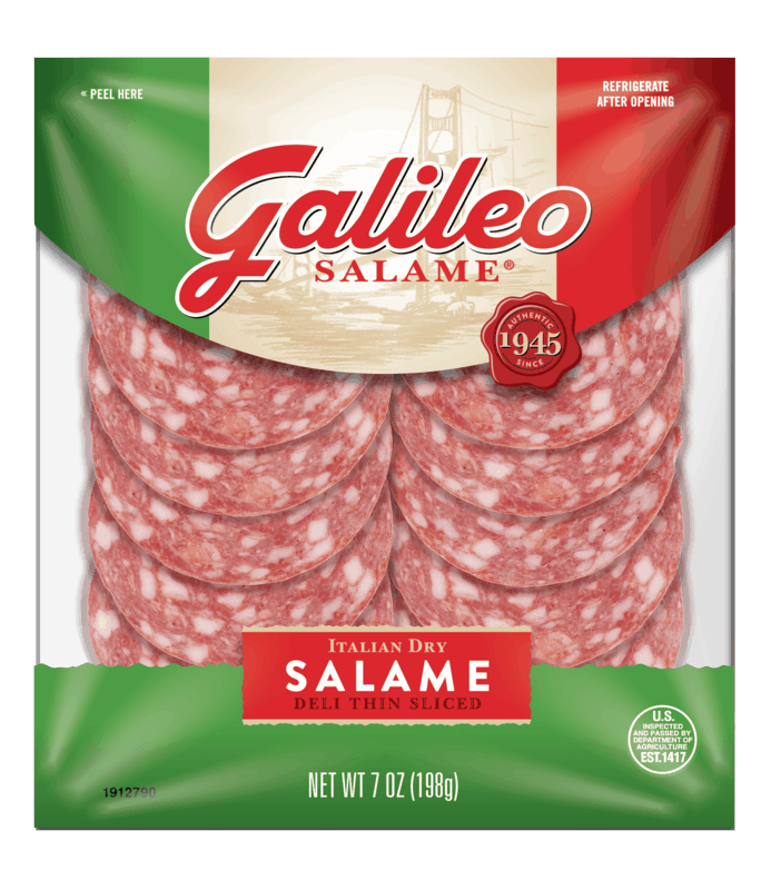 $0.50 for Galileo® Salame. Offer available at Target, Walmart, Publix, Meijer, Save A Lot.