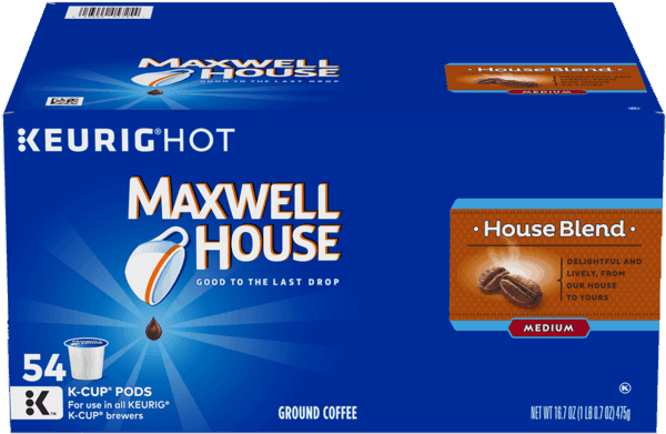 $5.00 for Maxwell House House Blend Coffee K-Cups. Offer available at Walmart.com.