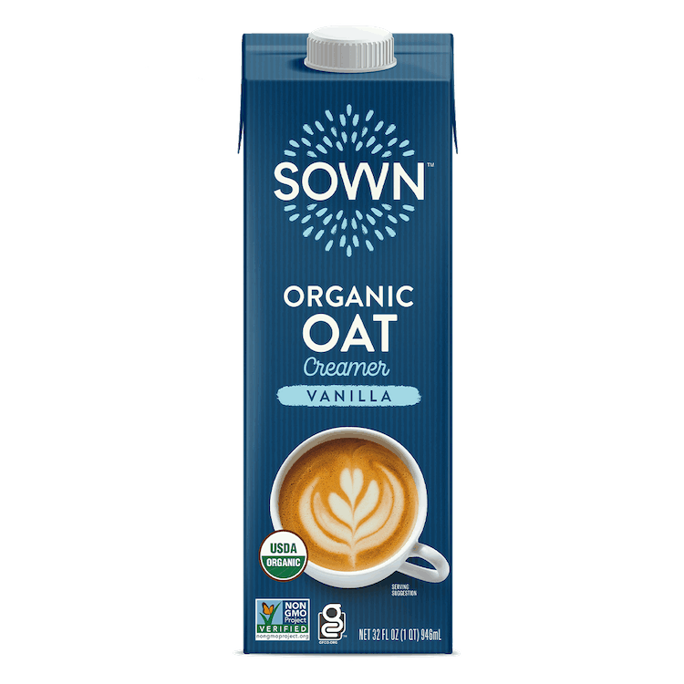 $1.50 for SOWN Organic OAT Creamer. Offer available at Sprouts Farmers Market.